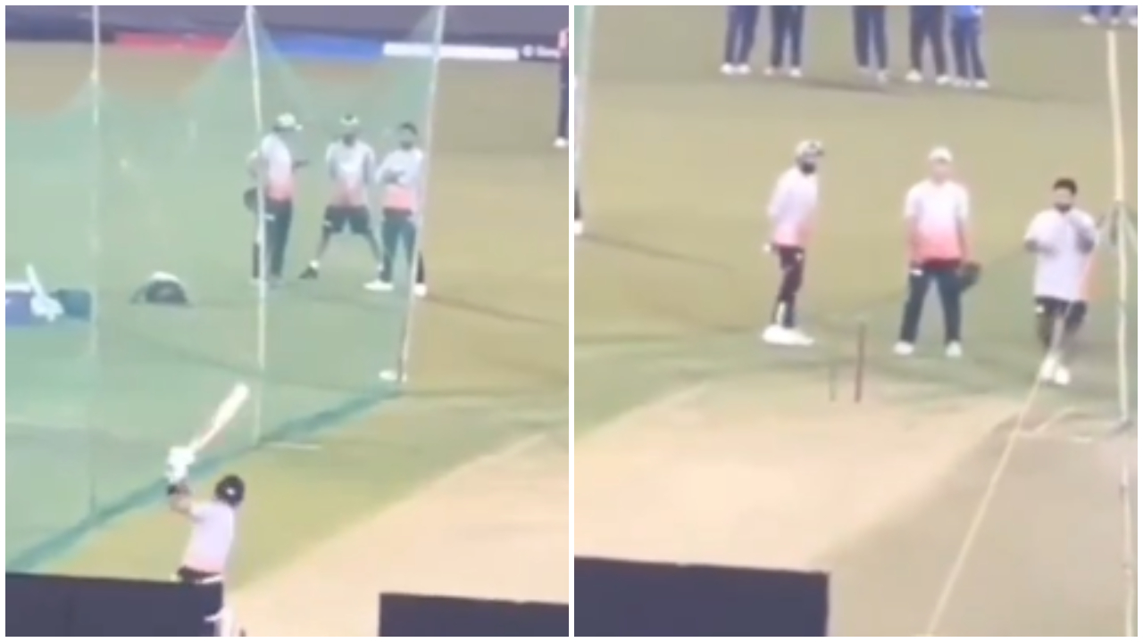 Rishabh Pant Bowling Virat Kohli