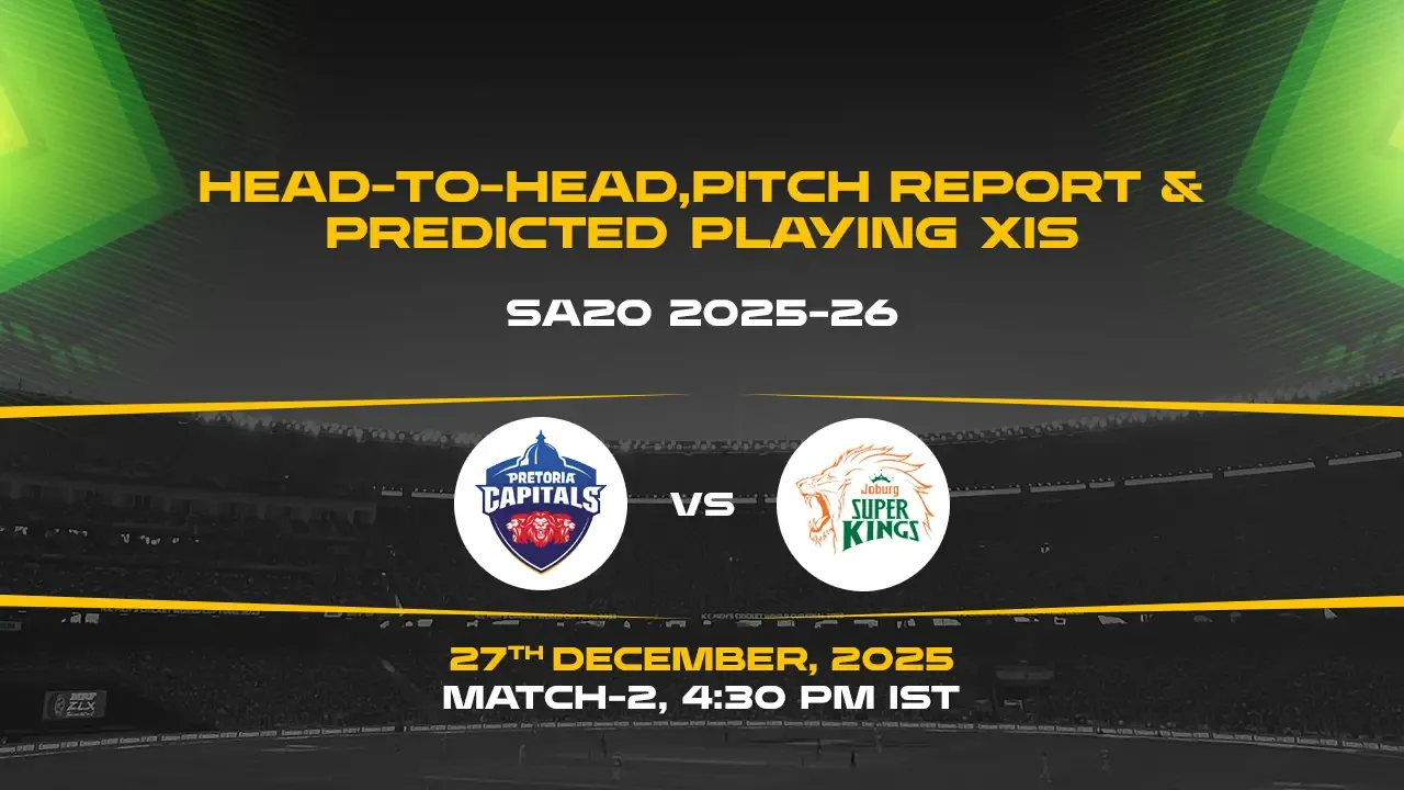 SA20 2025-26 Match 2: PC vs JSK
