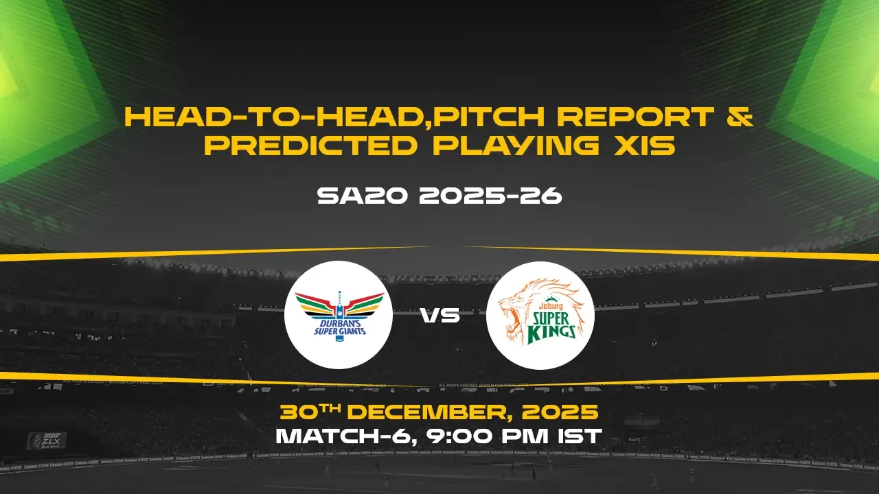 SA20 2025-26 Match 6: DSG vs JSK