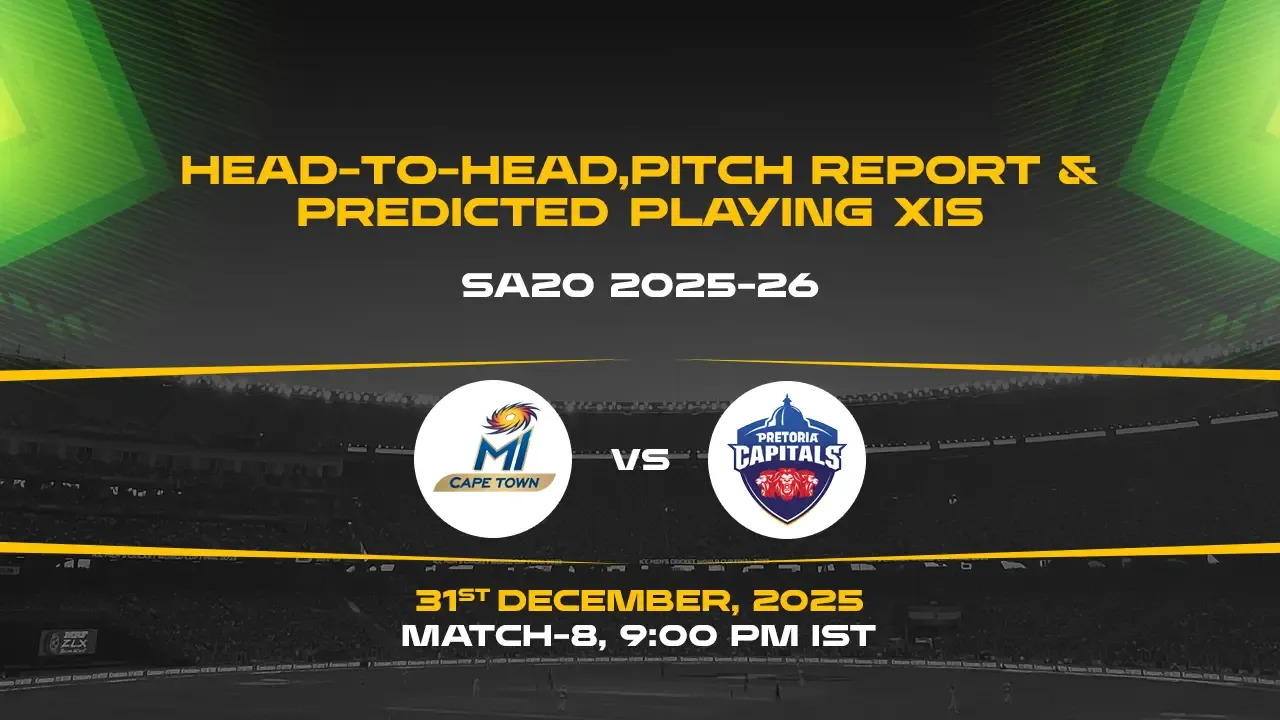 SA20 2025-26 Match 8: MICT vs PC 