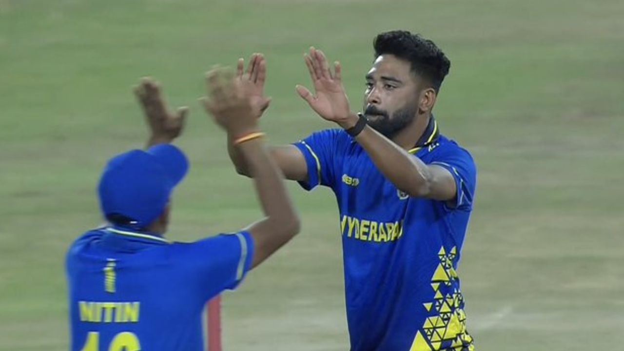 Siraj won hearts by sharing his Player of the Match award with teammate Tanmay Agarwal.