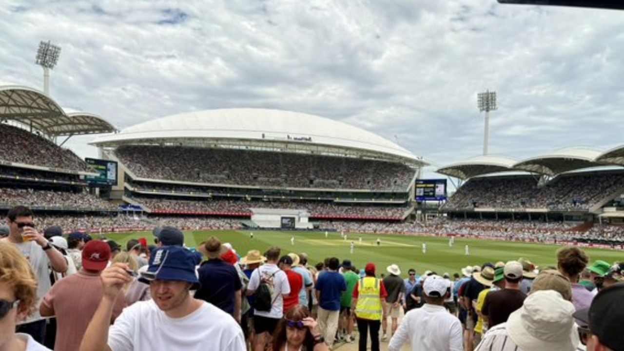 The Day 1 crowd of 56,298 was the highest ever for a single day of cricket in Adelaide.