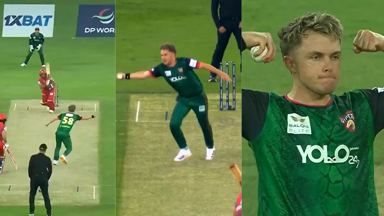 Vipers' stand-in captain Sam Curran took a brilliant catch to dismiss Gulbadin Naib. 