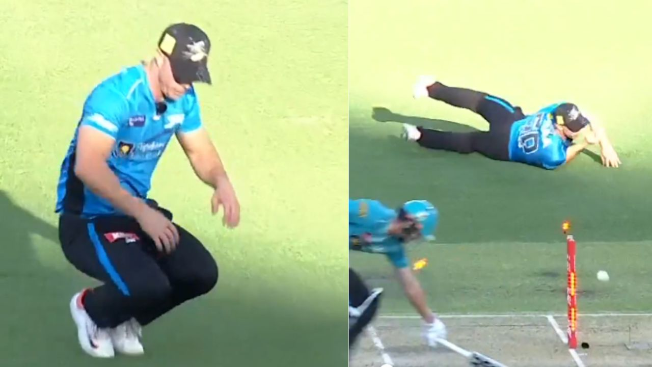 Watch: Sharp Chris Lynn run out Matt Renshaw