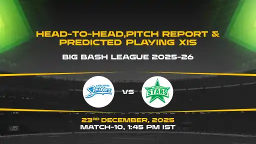 BBL 2025-26 Match 10: STR vs STA