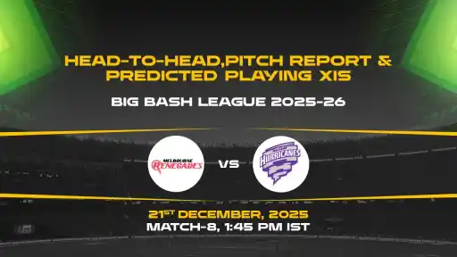 BBL 2025-26 Match 8: REN vs HUR