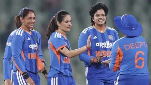 Renuka Singh and Deepti Sharma dominated with the ball