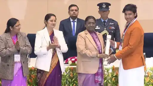 Fourteen-year-old batting prodigy Vaibhav Suryavanshi traded runs for recognition on Friday as he received the Pradhan Mantri Rashtriya Bal Puraskar.