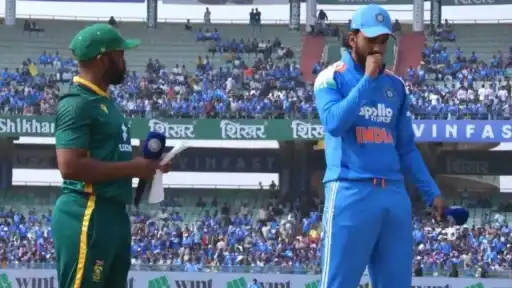KL Rahul kisses coin for toss. 