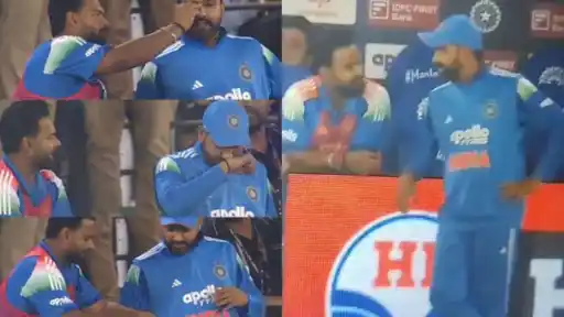 Rishabh Pant gives Rohit Sharma his pupil hair