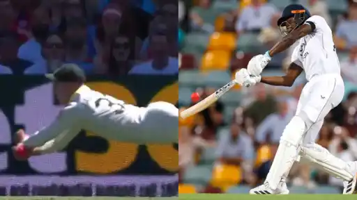 Marnus Labuschagne’s one-handed catch dismisses Jofra Archer.