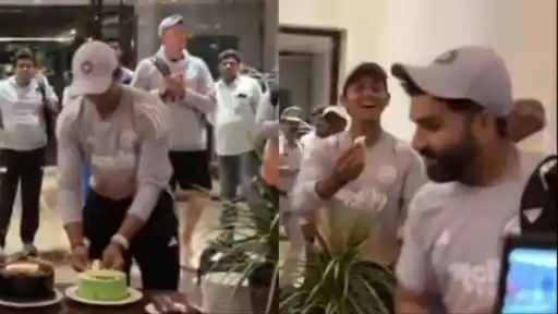 Rohit Sharma’s funny reply to Virat Kohli’s request to eat cake.