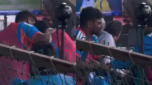 Sanju Samson and Kuldeep Yadav's funny reaction in cold weather. 