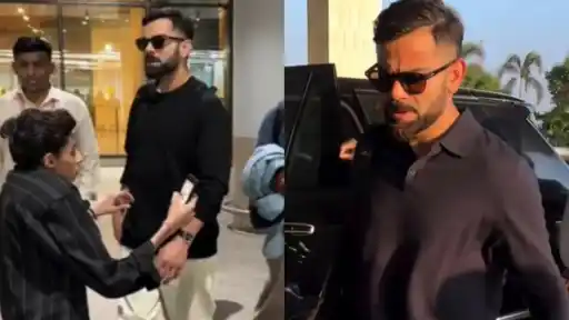 Virat Kohli ignores handicapped person in Mumbai airport