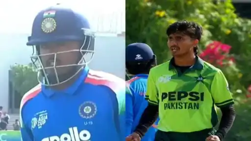Ayush Mhatre engaged in verbal exchange with Pakistan's Ali Raza