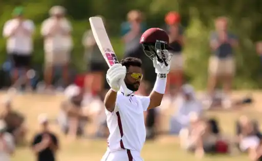 Shai Hope has scored his fourth Test hundred.
