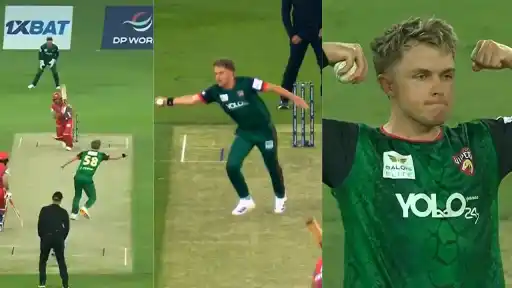 Vipers' stand-in captain Sam Curran took a brilliant catch to dismiss Gulbadin Naib.