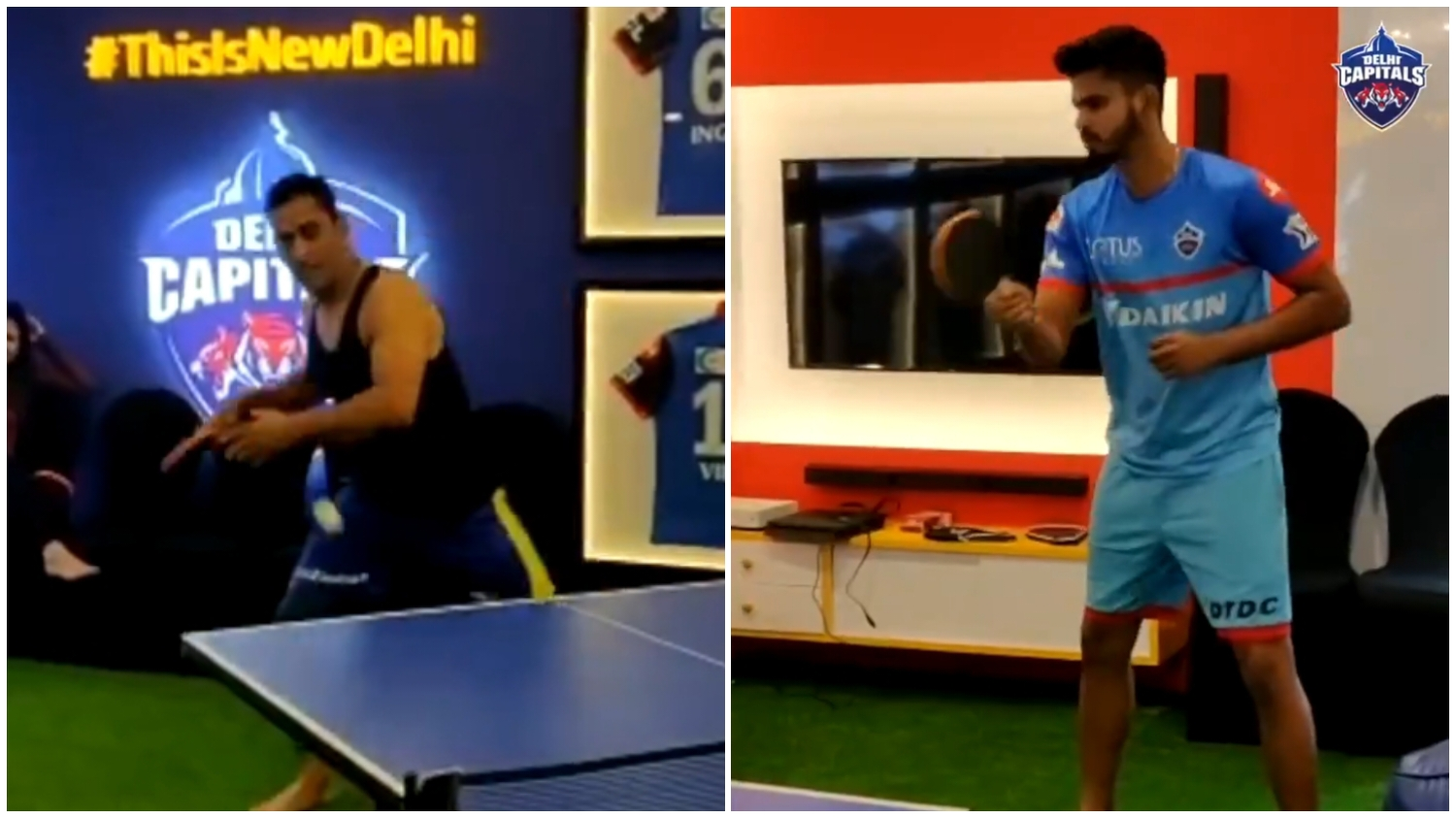 MS Dhoni and Shreyas Iyer 