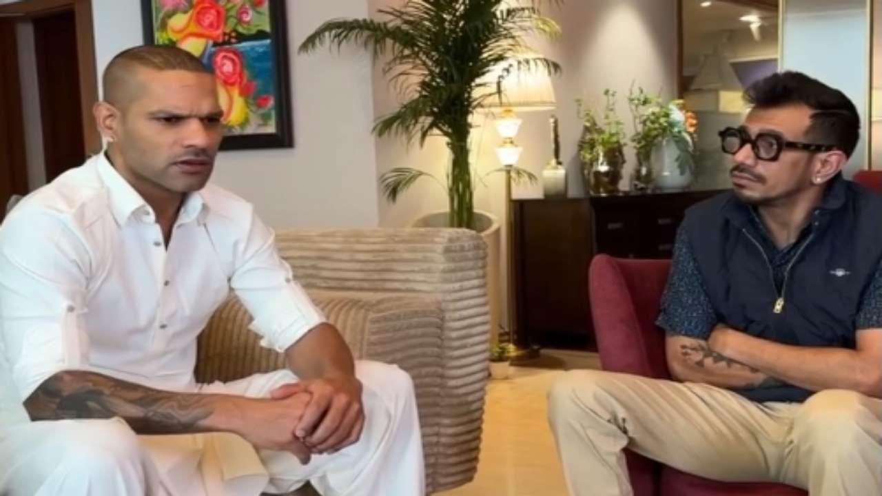 Shikhar Dhawan and Yuzvendra Chahal 