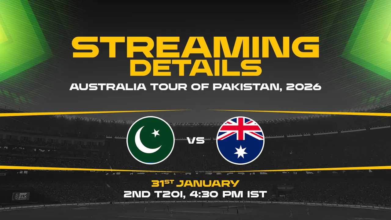 PAK vs AUS 2nd T20I Broadcast Details