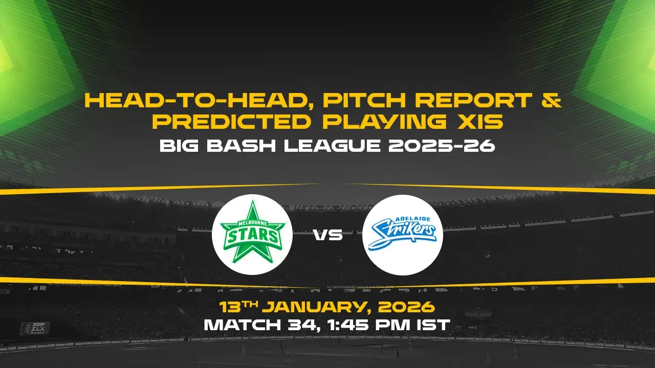 BBL 2025-26 Match 34: STA vs STR