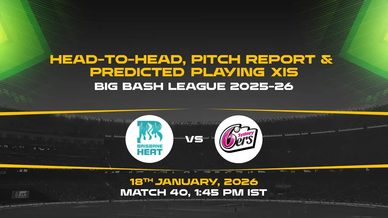 BBL 2025-26 Match 40: HEA vs SIX