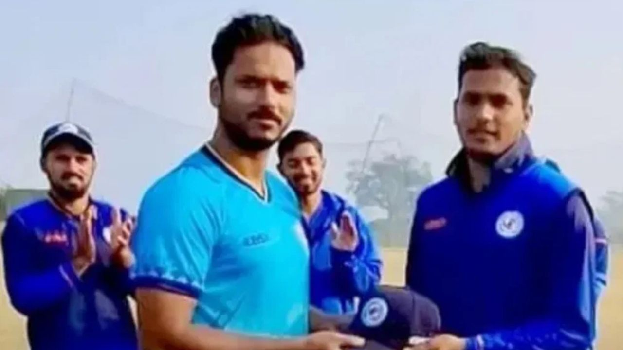 Shabbir Khan recorded a hat-trick, took four wickets in an over