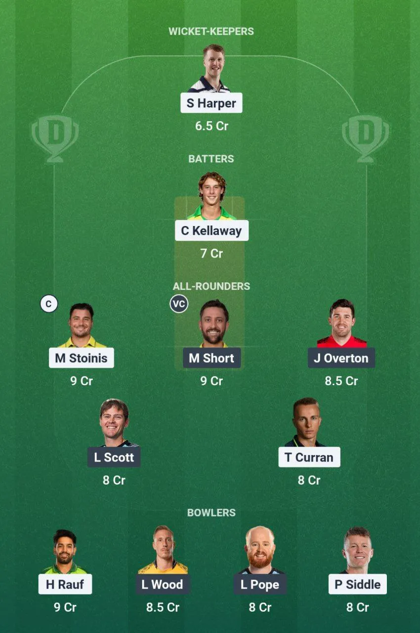 STA vs STR Big Bash League, 2026