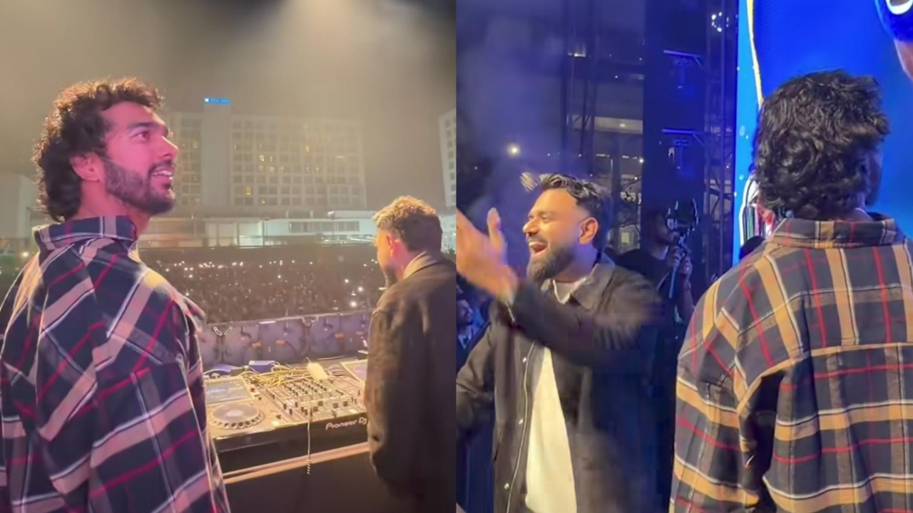 DJ Chetas shares stage with Venkatesh Iyer