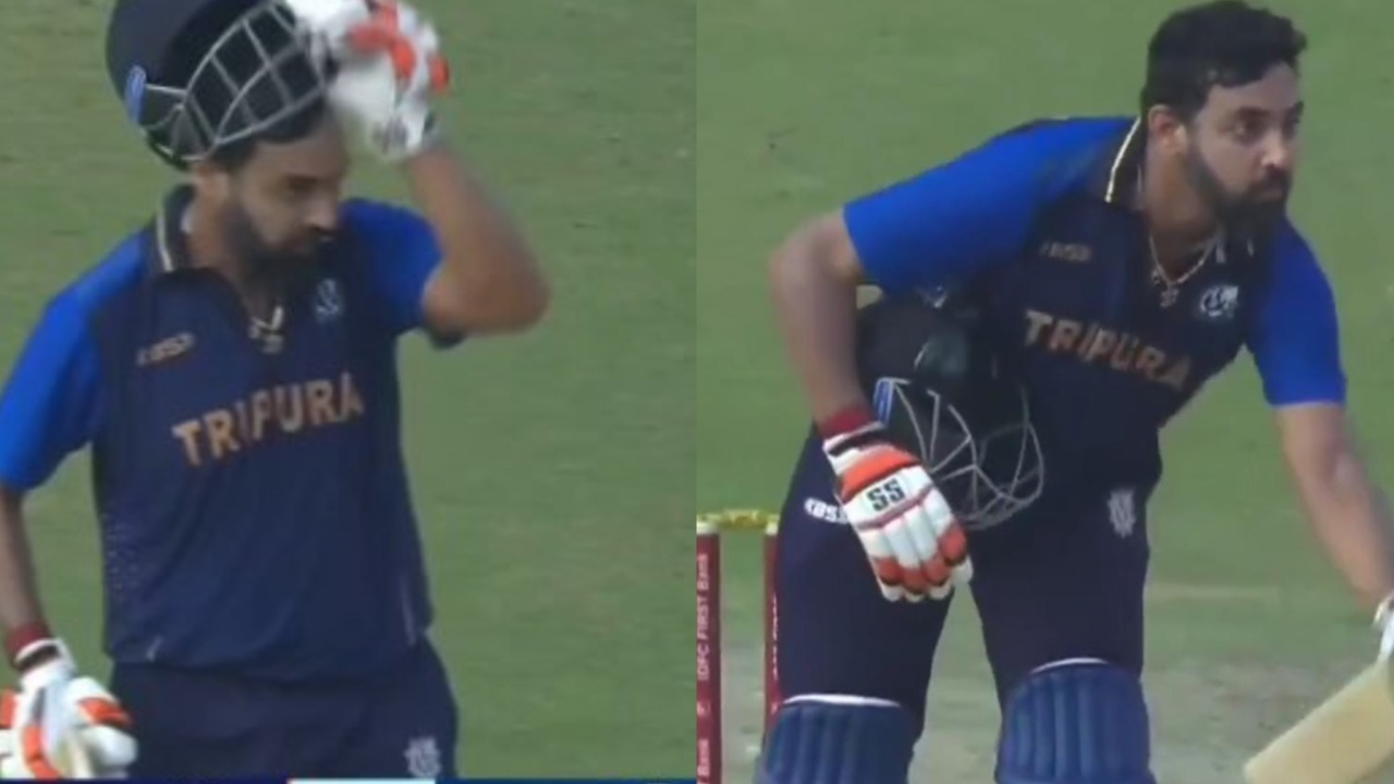 Swapnil Singh’s controversial celebration after maiden century