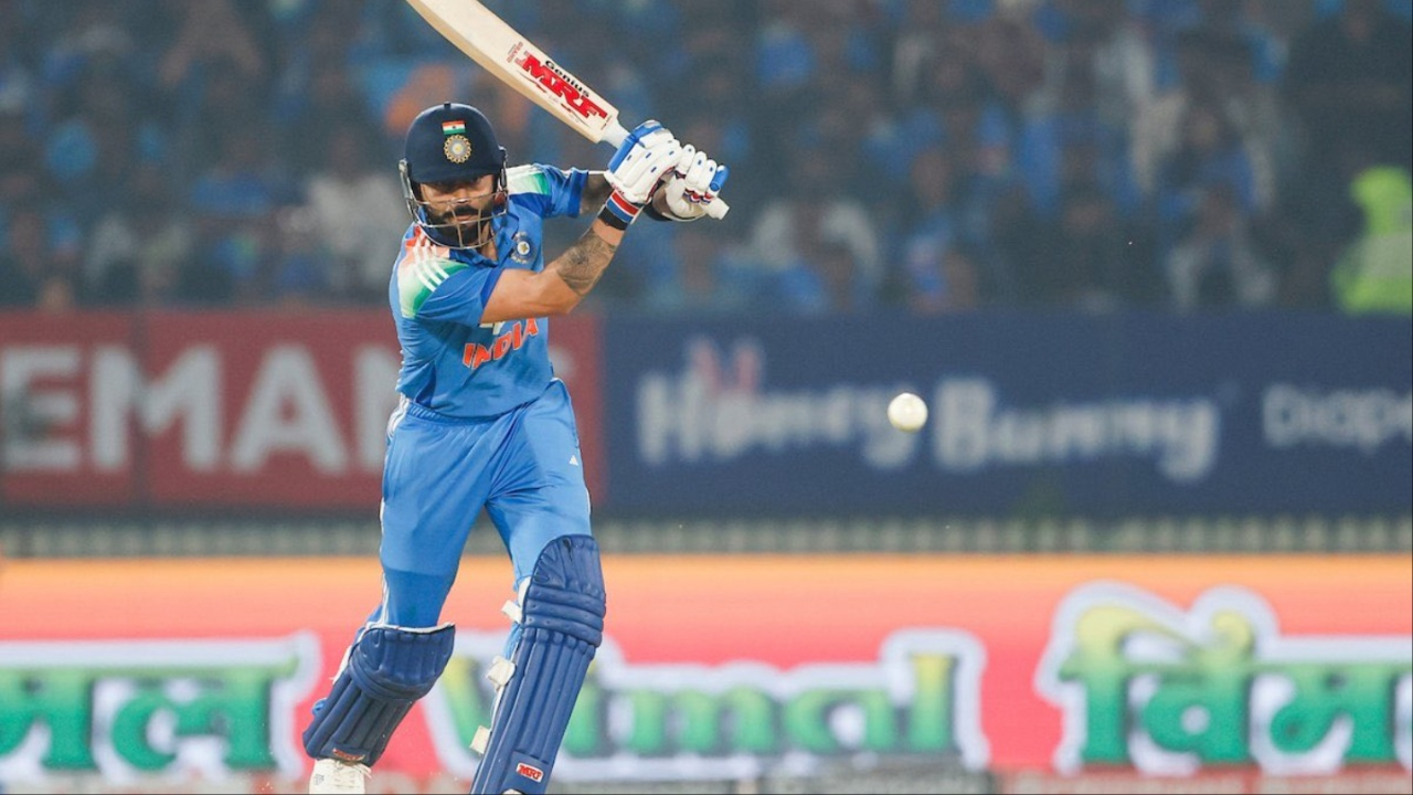 Virat Kohli celebrates 76th ODI half-century 