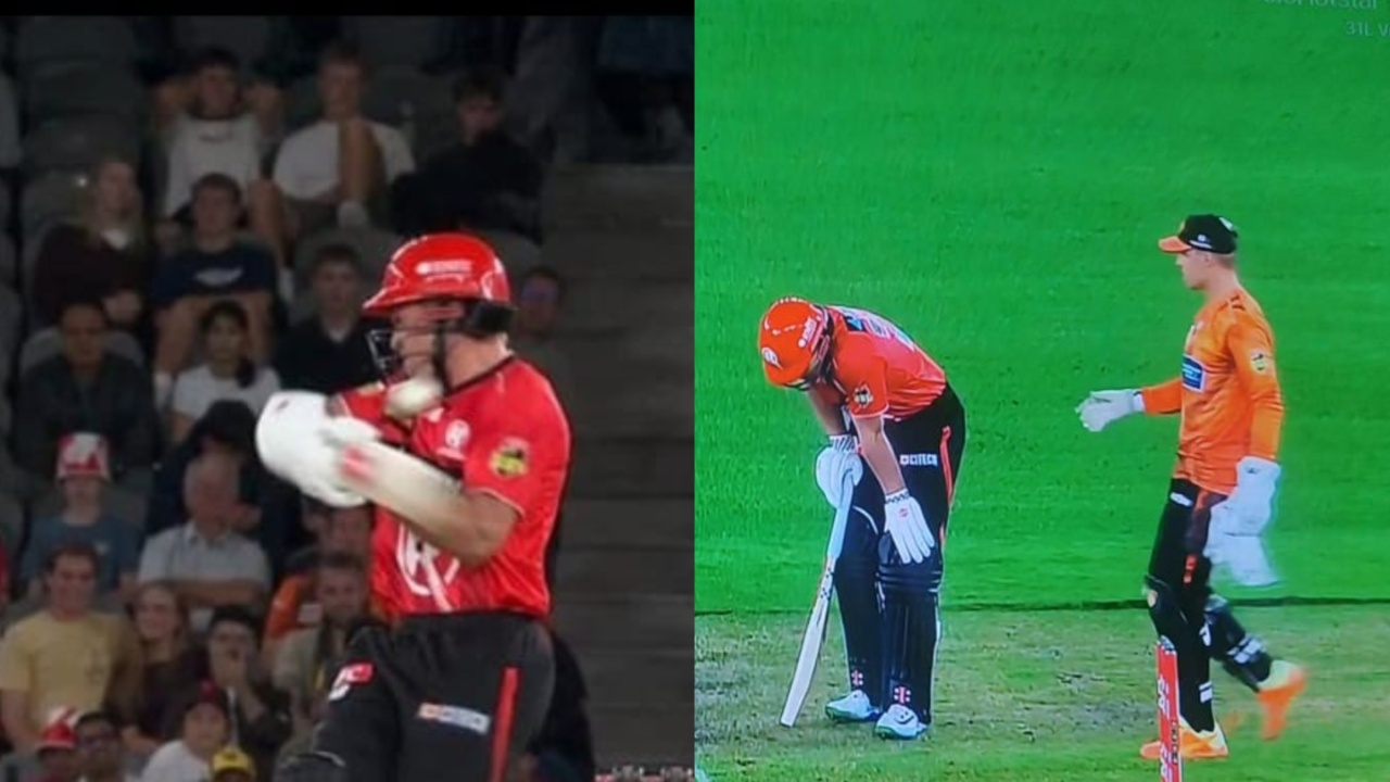 Harry Dixon retired out after being hit in his neck