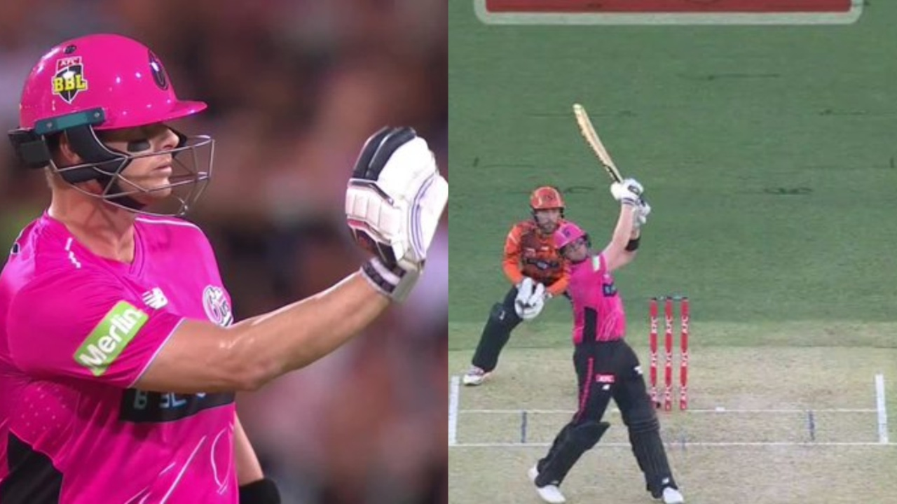 Steve Smith's massive six against Brody Couch