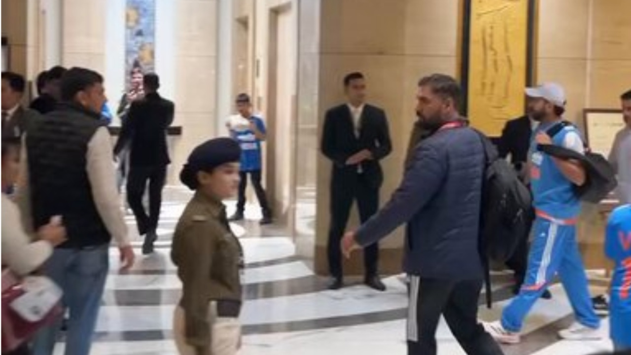 Woman breaches security to grab Rohit Sharma's hand