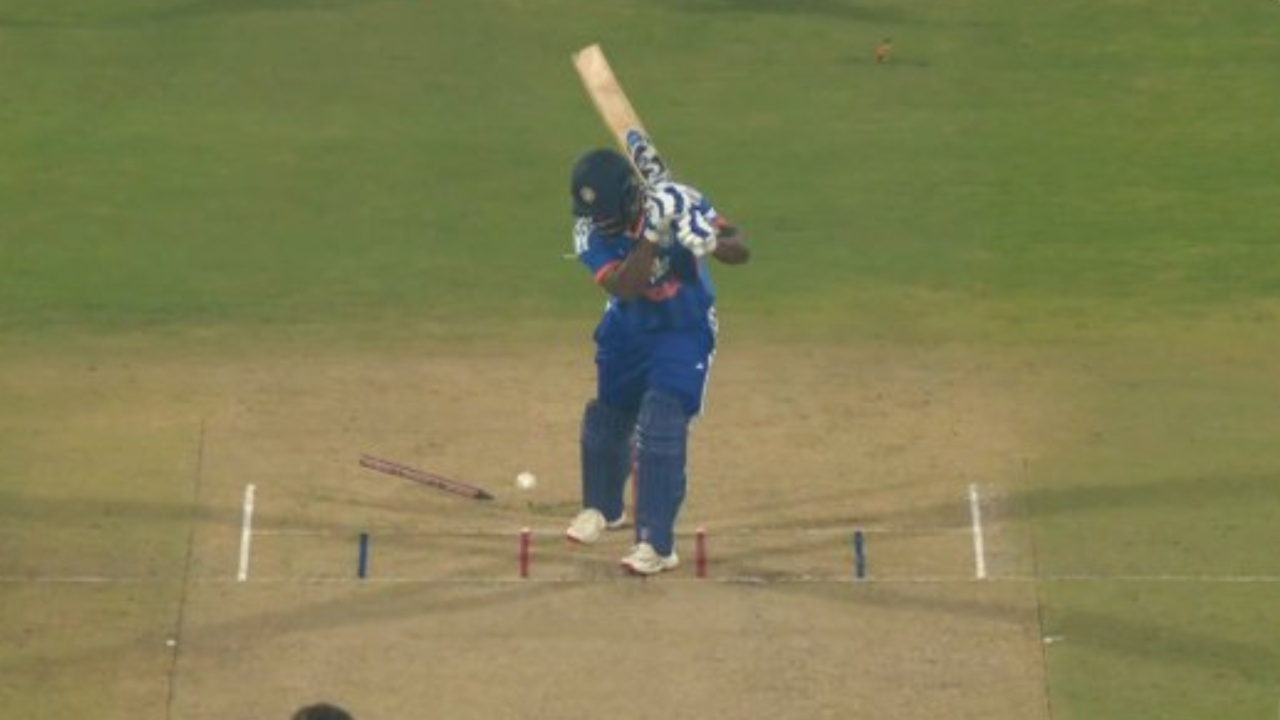 Sanju Samson dismissed for golden duck