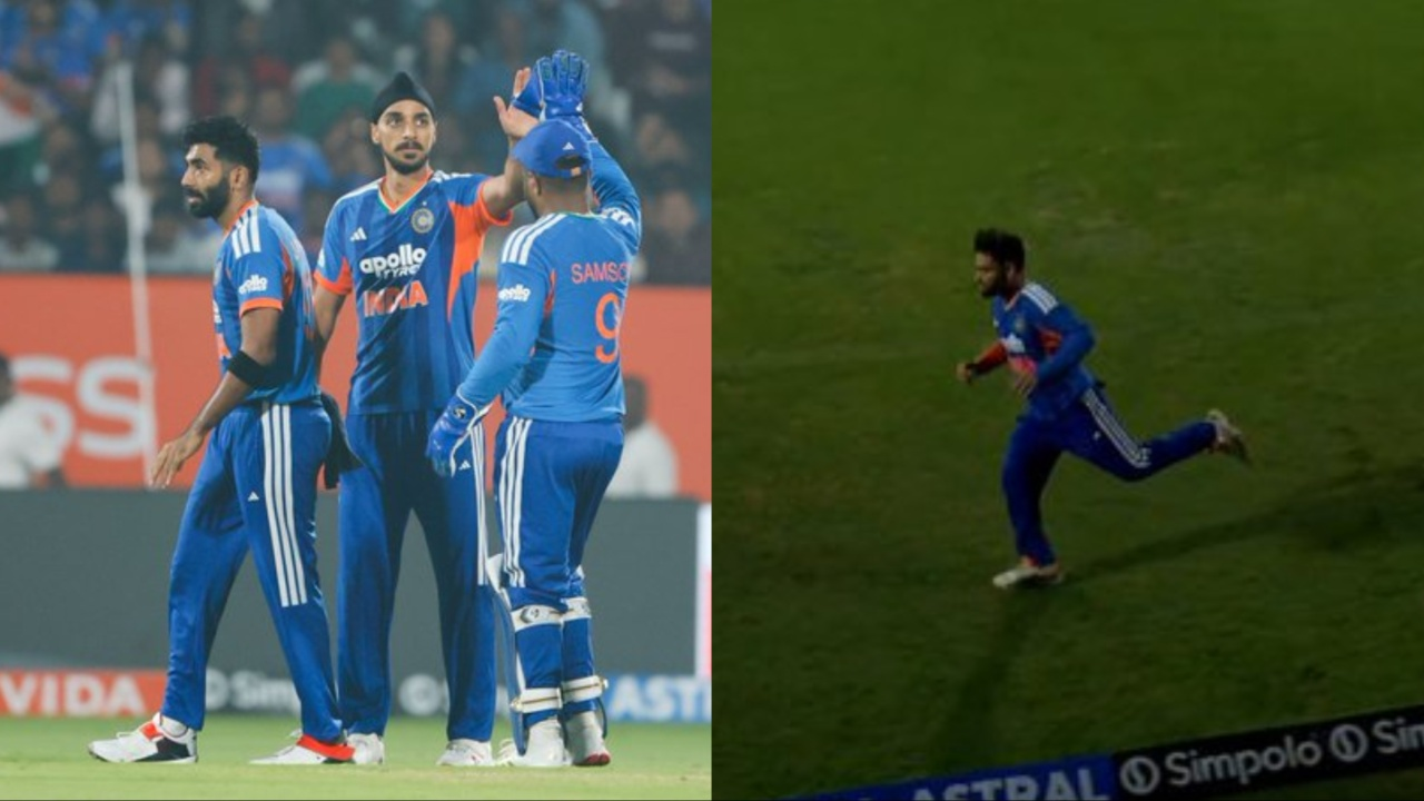 Rinku Singh's fantastic catch dismisses Glenn Phillips