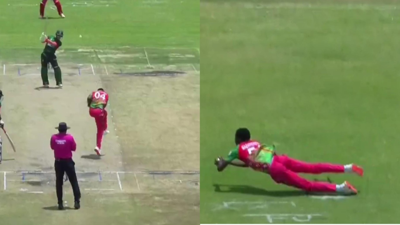 Jaw-dropping rebound catch breaks internet