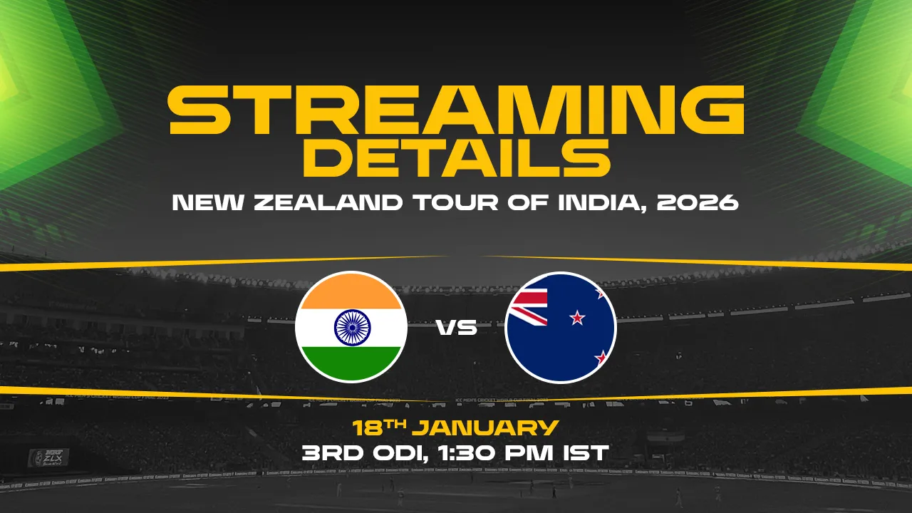 Live Streaming Details IND vs NZ  3rd ODI