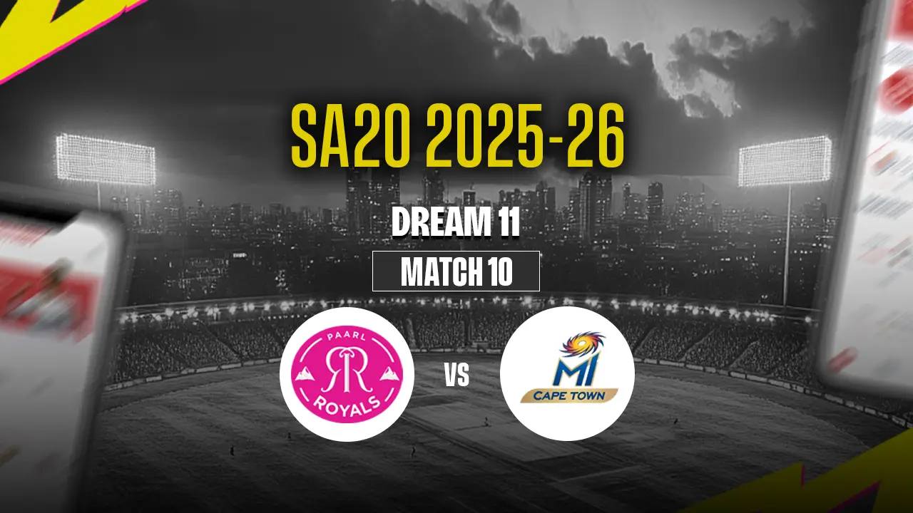 SA20 2025: PR vs MICT Dream11 Prediction 10th Match