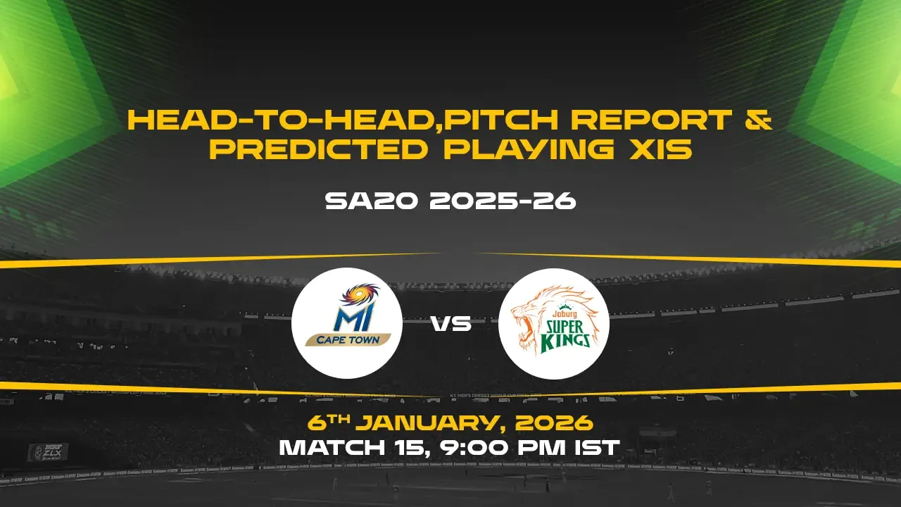 SA20 2025-26 Match 15: MICT vs JSK 