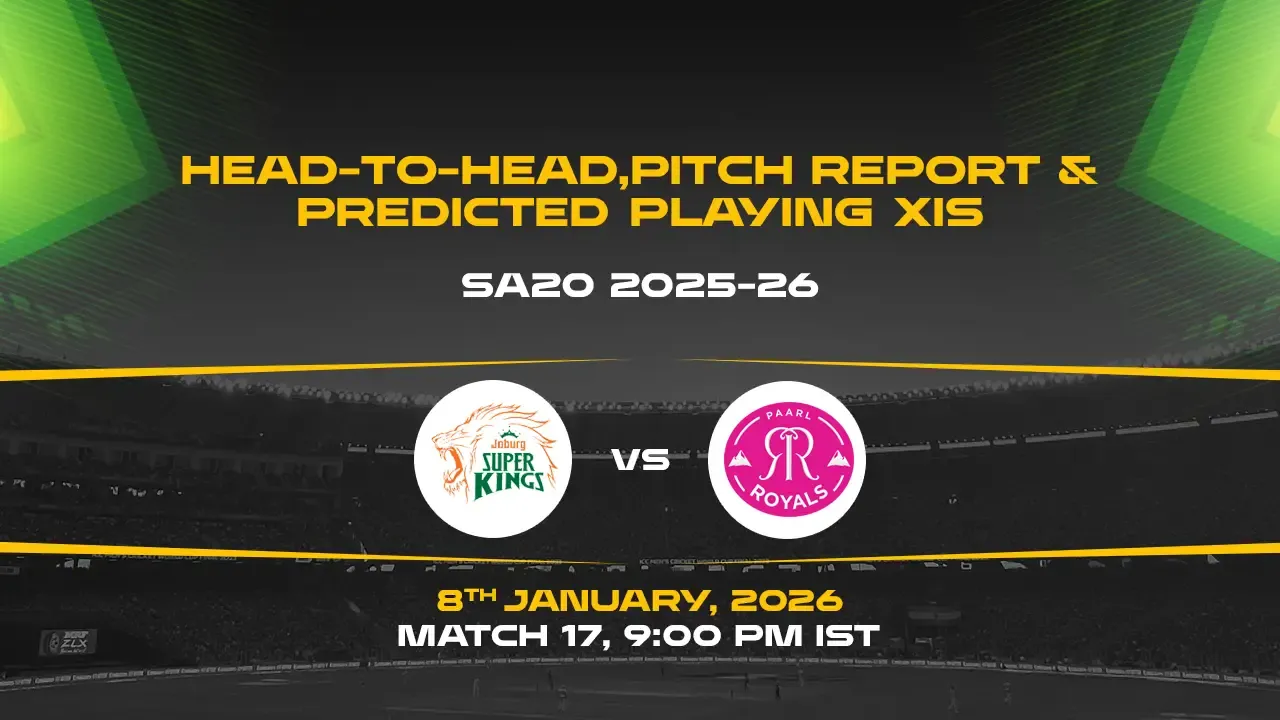 SA20 2025-26 Match 17: JSK vs PR