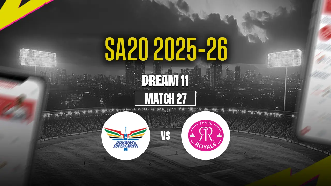 SA20 2025-26: DSG vs PR Dream11 Prediction 27th Match