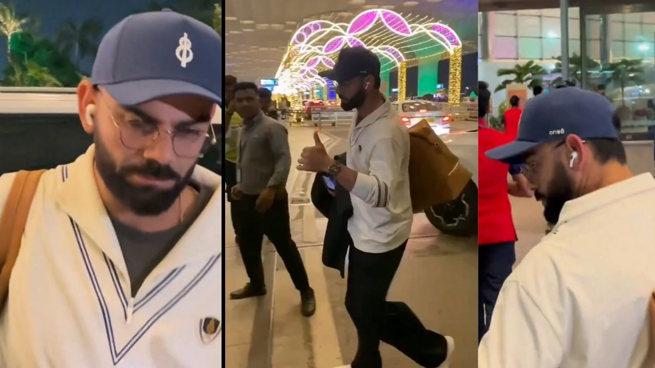Virat Kohli spotted at Mumbai airport 