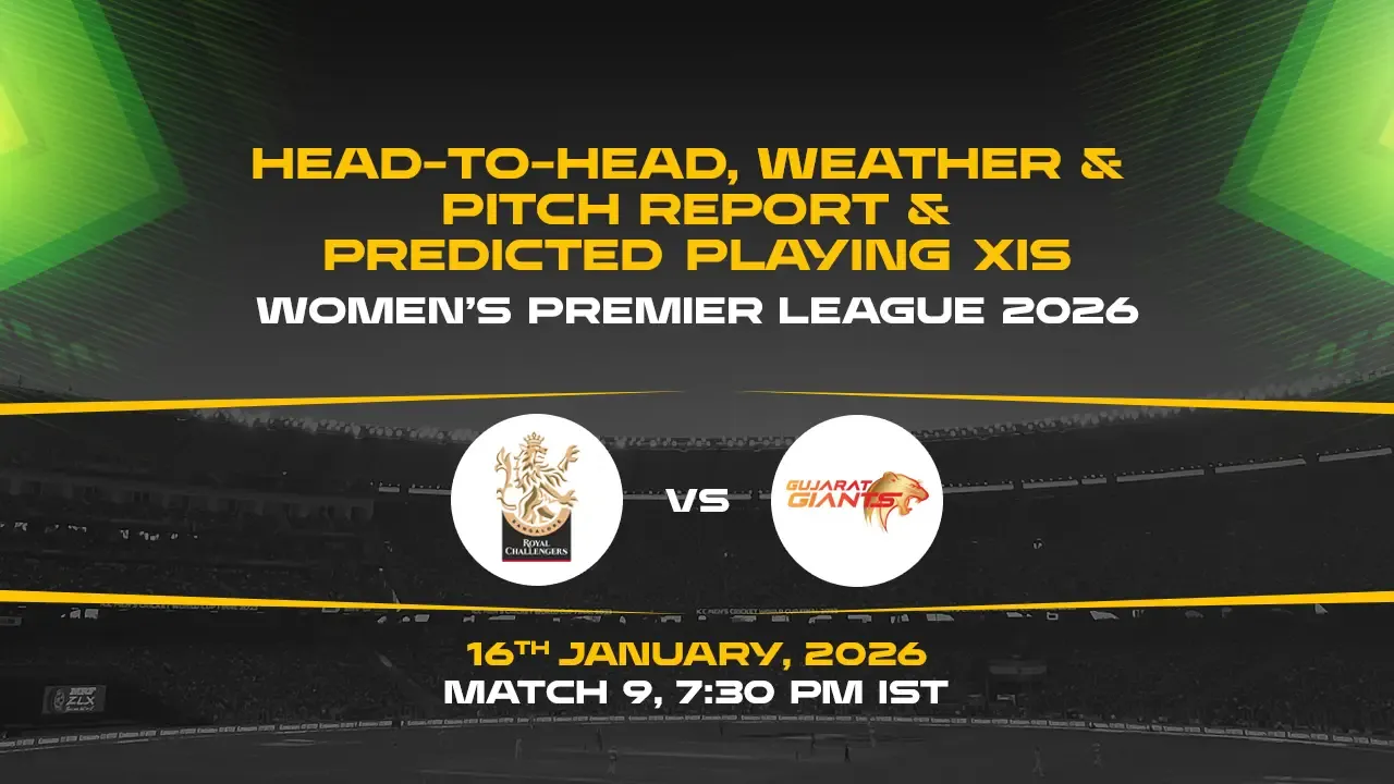 WPL 2026, Match 9: GGW vs RCBW