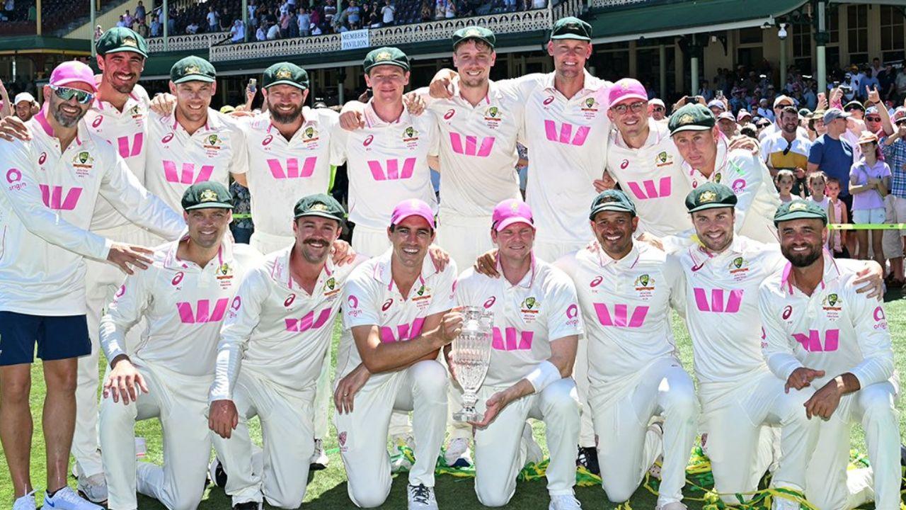 Australian Cricket team after wining Ashes 2025-26 series