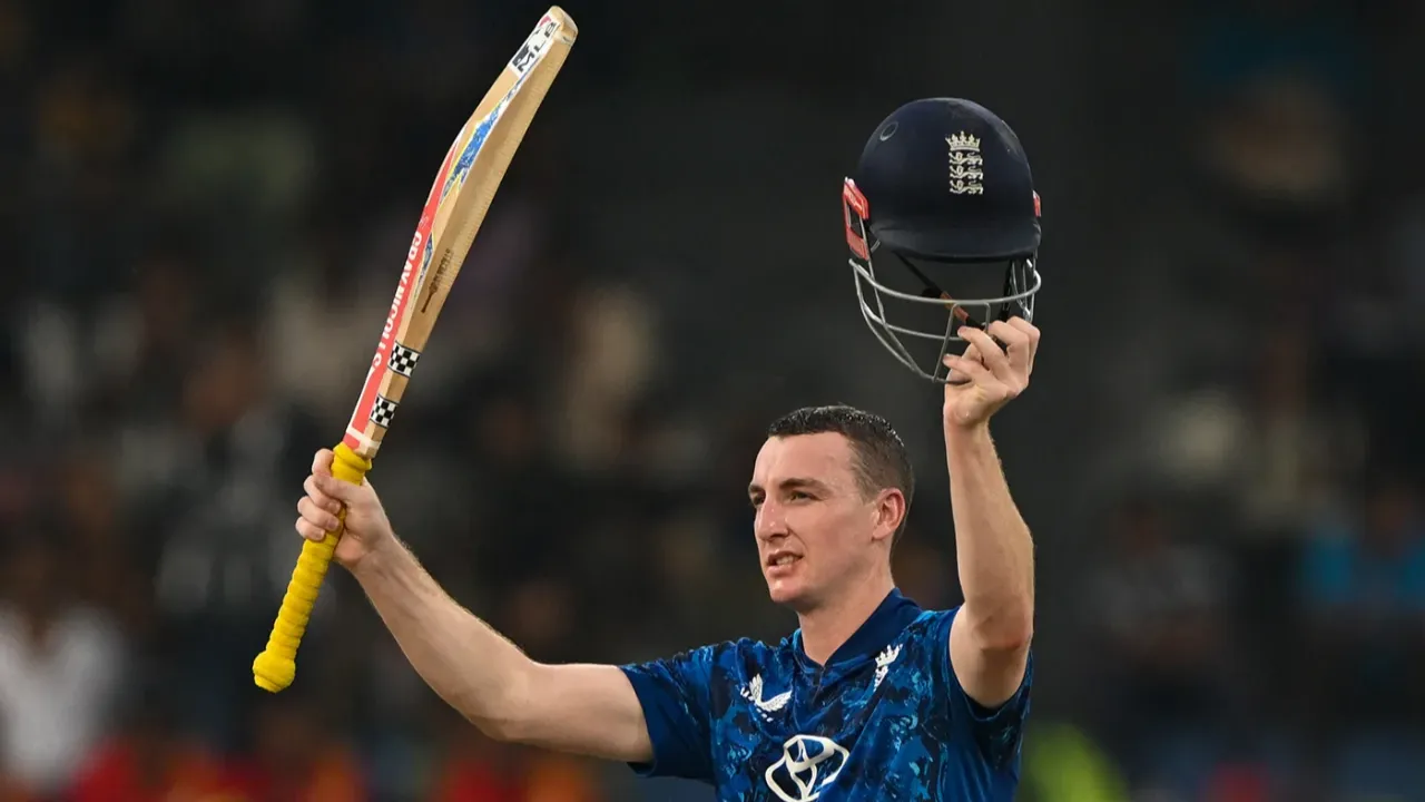 Harry Brook Stone Cold Steve Austin celebration 