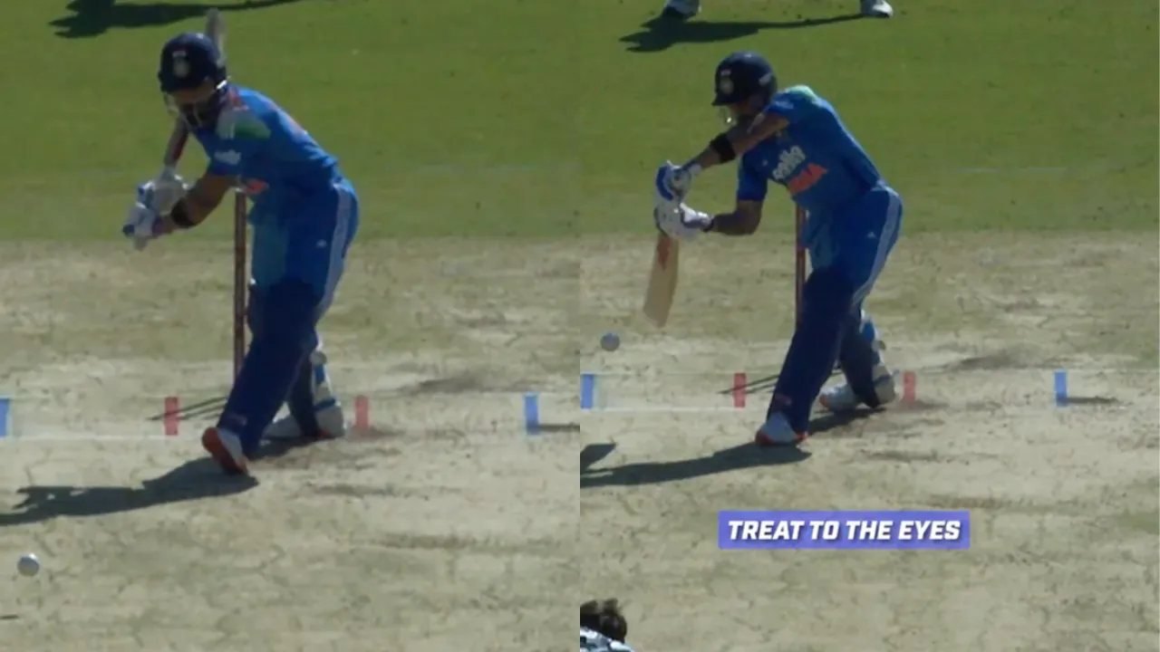 Virat Kohli cover drive