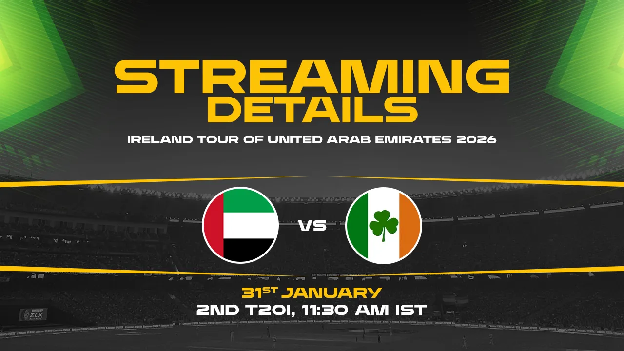 UAE vs IRE 2nd T20I Where To Watch, Live Streaming Details