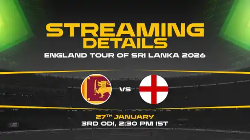 SL vs ENG 3rd ODI Live Streaming Details