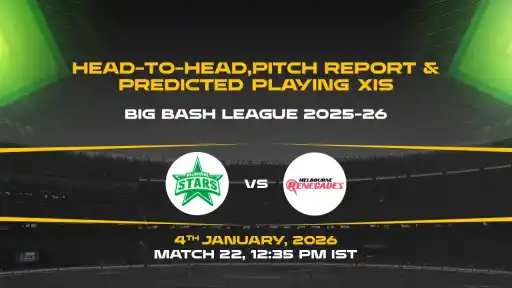 BBL 2025-26 Match 22: STA vs REN